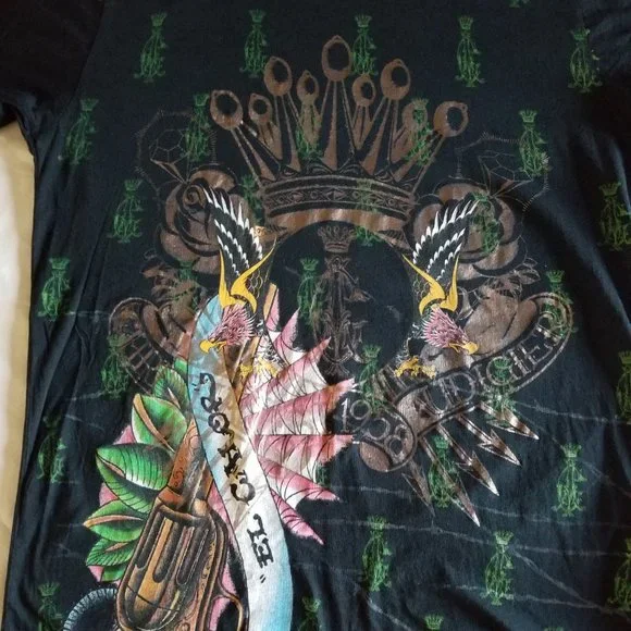 Christian Audigier. Very Rare Vintage beautiful collectible t-shirt .  L… - Picture 4 of 16